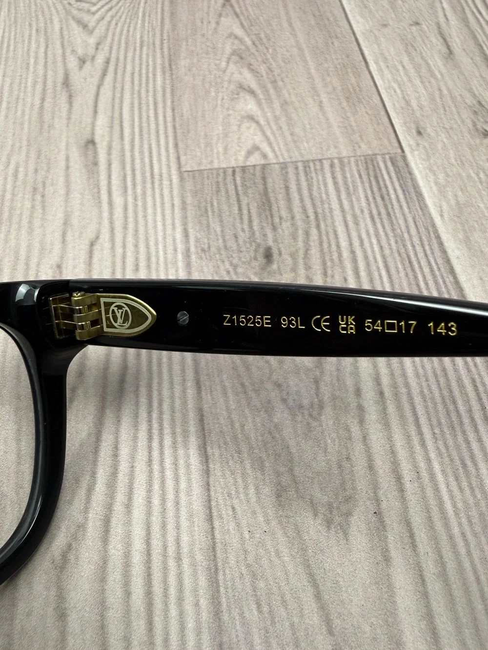 Louis Vuitton Black Thick-Frame Rectangular Eyeglasses